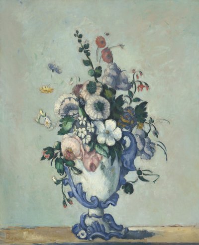 Flowers in a Rococo Vase (c.1876) by Paul Cézanne
